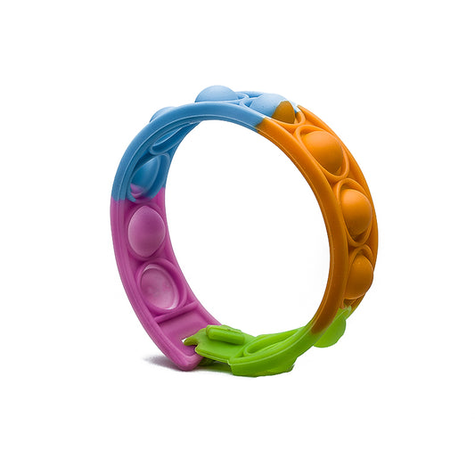 Multi Colored Silicone Pop It Bracelet