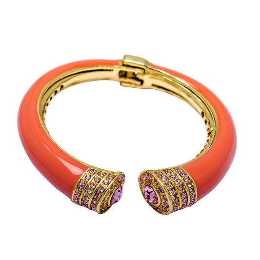 Orange Crystal Accent Bracelet