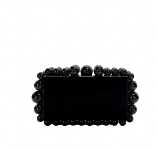 Cava Clutch – Black | Sleek & Stylish Handbag | She She's Closet