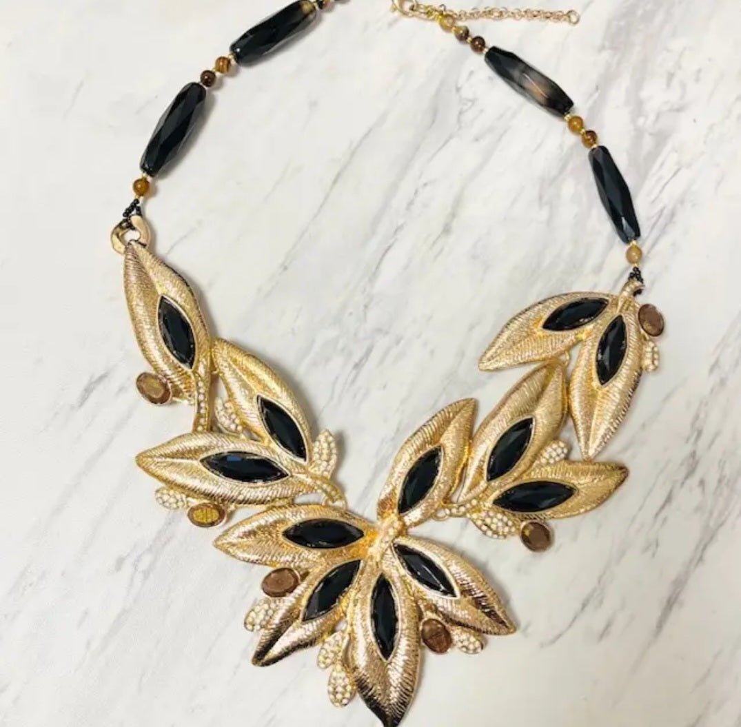 Leaf Statement Necklace