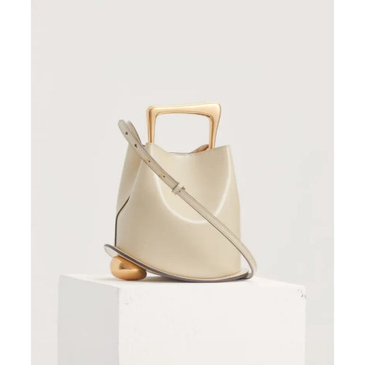 Ozzy Latte Leather Gold Limited Edition Handbag