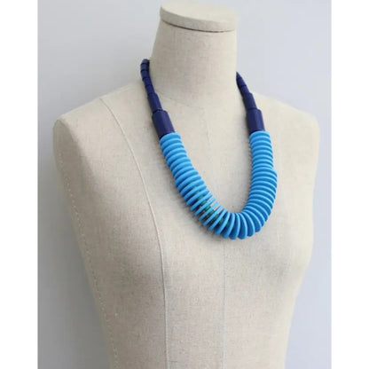 Blue Capri Chunky Necklace
