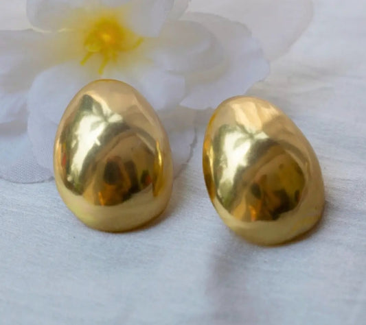 Gold Chunky Studs Gold Plated Italian Brass