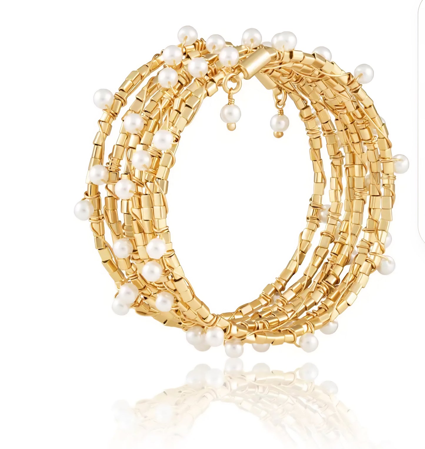 Blake Pearl Wrap Bracelet  6Roes
