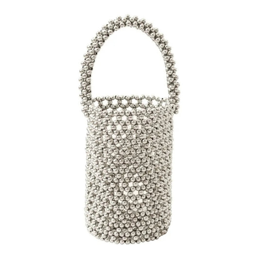 Silva Mets Beads Bucket Bag