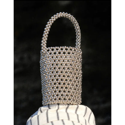 Silva Mets Beads Bucket Bag