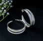 Oversize Silver Hoop Earrings