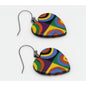Marlee Multi Color Circles Heart Earrings