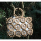 Circle Disc Woven Straw Tote Bag