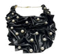 Handcrafted Black and Pearl Bib Necklace Necklace