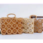 Circle Disc Woven Straw Tote Bag