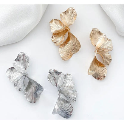 Statement Iris Petal Earrings