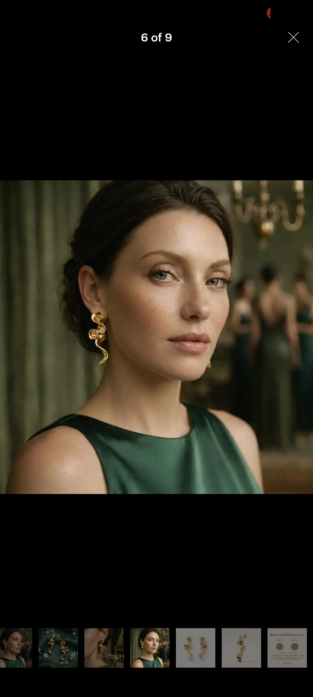 Sculptural Gold Earrings