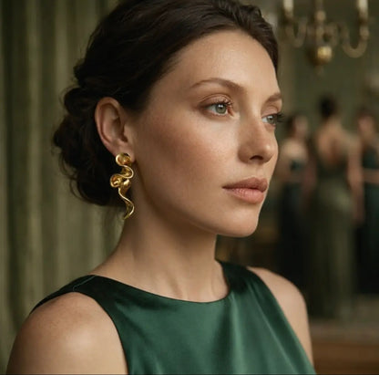 Sculptural Gold Earrings