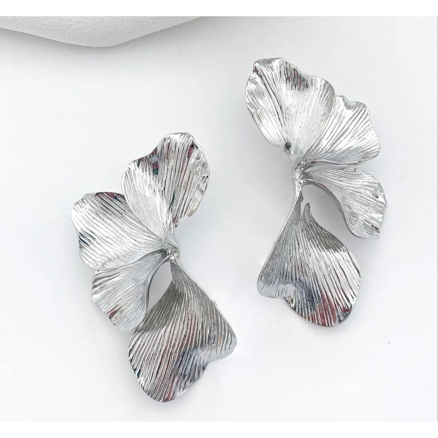 Statement Iris Petal Earrings