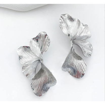 Statement Iris Petal Earrings