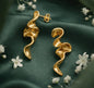 Sculptural Gold Earrings